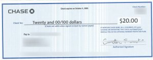 Chase Credit Protector Check